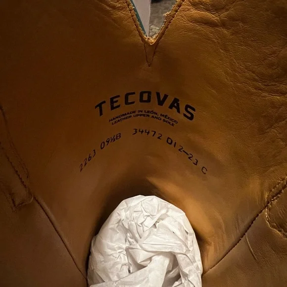 Tecovas Annie Lagoon Bovine cowboy Boots - Picture 6 of 8